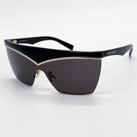 NEW SAINT LAURENT SL 614 MASK 001 BLACK SL614 MASK 001 WOMEN SUNGLASSES - Picture 9 of 15